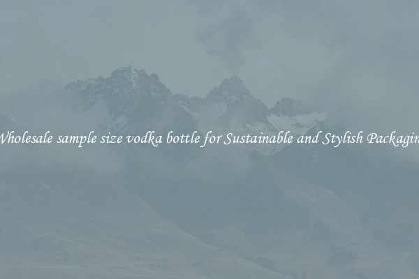 Wholesale sample size vodka bottle for Sustainable and Stylish Packaging