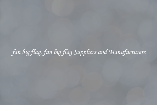 fan big flag, fan big flag Suppliers and Manufacturers