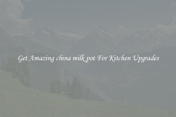 Get Amazing china milk pot For Kitchen Upgrades