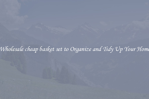 Wholesale cheap basket set to Organize and Tidy Up Your Home