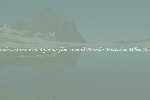 Wholesale customize microporous film coverall Provides Protection When Necessary