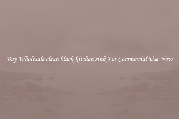 Buy Wholesale clean black kitchen sink For Commercial Use Now