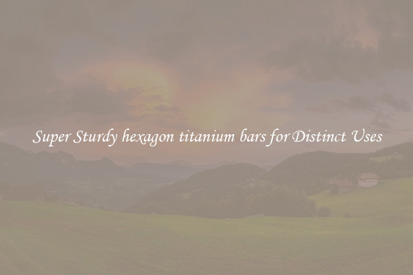 Super Sturdy hexagon titanium bars for Distinct Uses