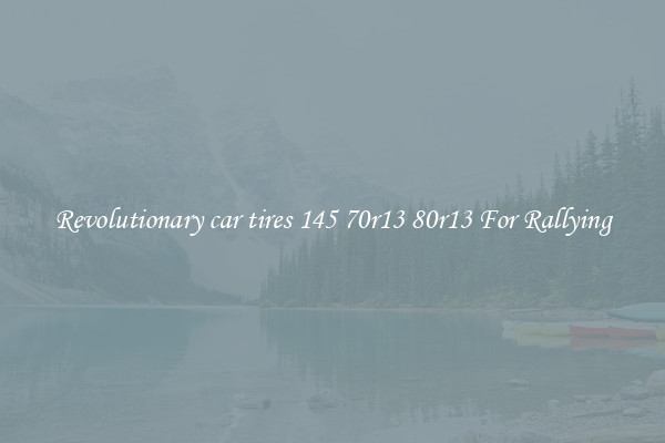Revolutionary car tires 145 70r13 80r13 For Rallying