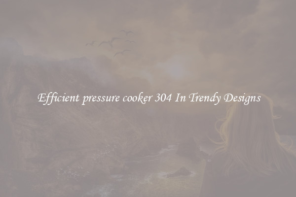 Efficient pressure cooker 304 In Trendy Designs