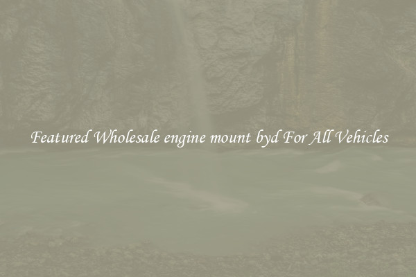 Featured Wholesale engine mount byd For All Vehicles