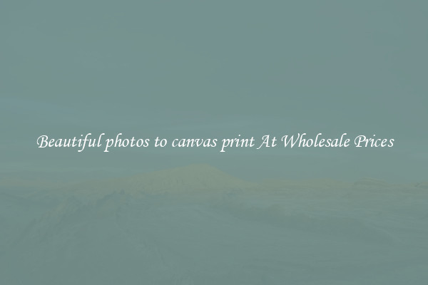 Beautiful photos to canvas print At Wholesale Prices