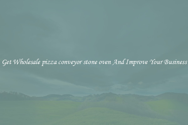 Get Wholesale pizza conveyor stone oven And Improve Your Business