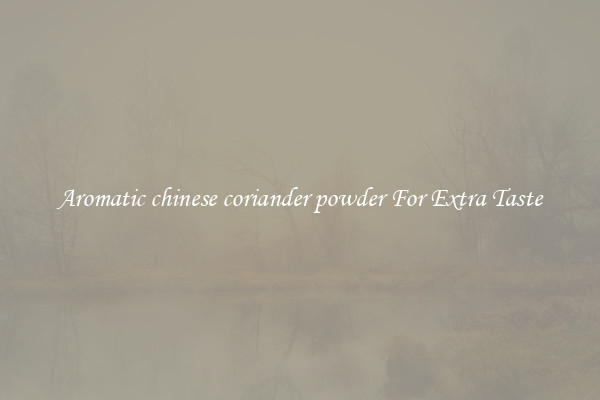 Aromatic chinese coriander powder For Extra Taste