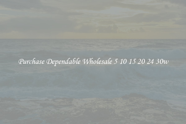 Purchase Dependable Wholesale 5 10 15 20 24 30w