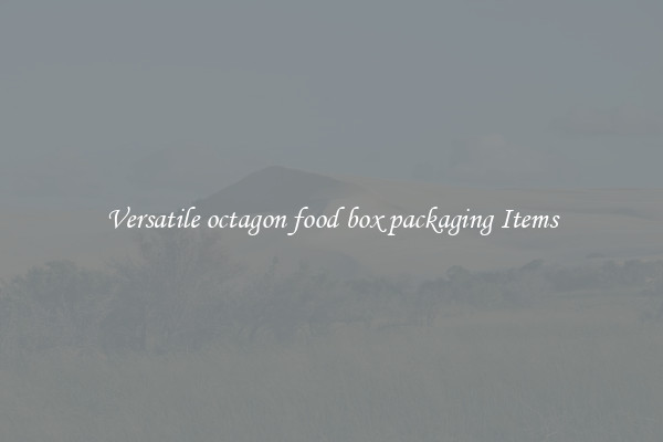 Versatile octagon food box packaging Items